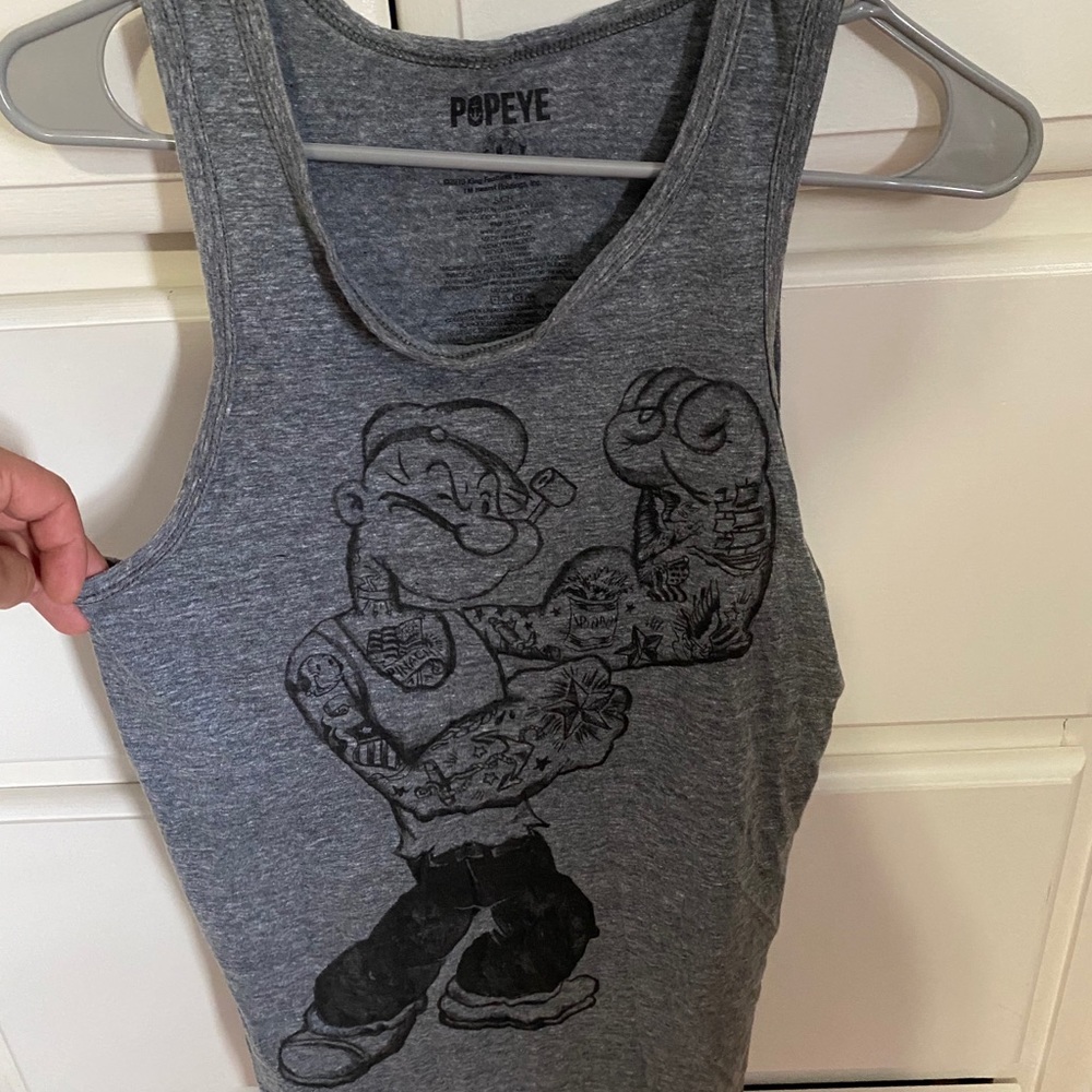 Popeye tank top gym men small